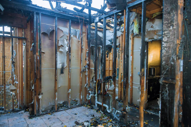 Professional Fire Damage Removal technician working in North Brunswick, NJ